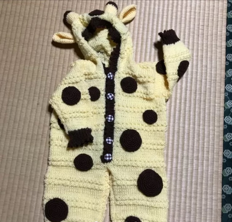 (受注製作)きりんのカバーオール