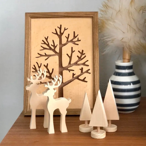 北欧風 木のオブジェ＊「3本の木」 その他インテリア雑貨 studio328