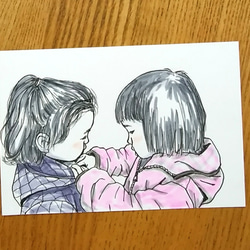 優しい感じの似顔絵【お子様・ご家族・お友達と】 4枚目の画像