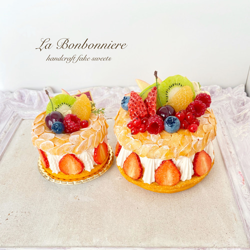 たなりー 様☆フルーツケーキの小物入れ☆フェイクスイーツ 食品サンプル