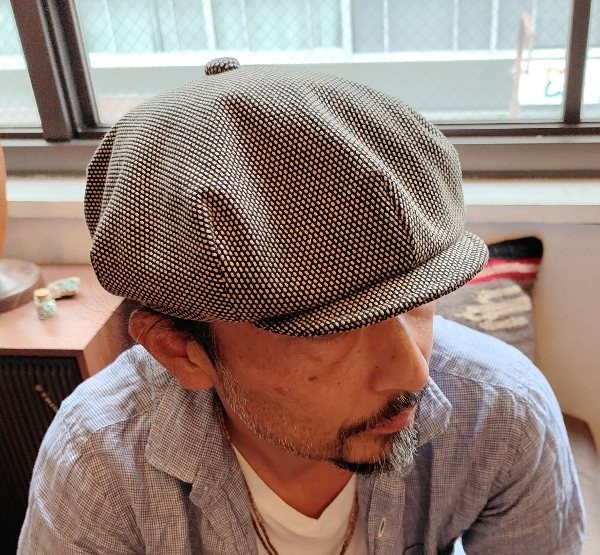 【在庫品】1点物　本革キャスケット　Lサイズ　60㌢　オーダー不可