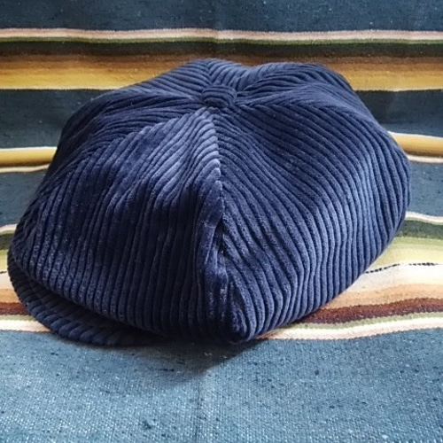 受注製作）No5 L ~60cm 6パネルメンズキャスケット 太畝コーデュロイ