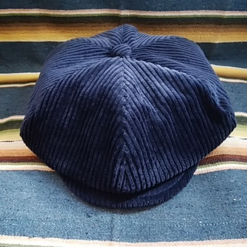 受注製作）No5 L ~60cm 6パネルメンズキャスケット 太畝コーデュロイ