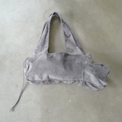 Washable Pigskin LEOPARD BAG - Gray ウォッシャブル ピッグスキン ヒョウ バッグ - 1枚目の画像