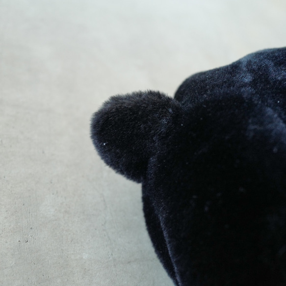 Ecofur BEAR BAG BLACK / エコファー クマ バッグ ブラック 6枚目の画像