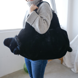 Ecofur BEAR BAG BLACK / エコファー クマ バッグ ブラック 10枚目の画像