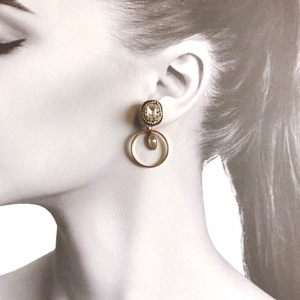 bijou × gold foop  pierce / earring 6枚目の画像