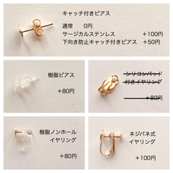 gray × yura yura  pierce / earring 3枚目の画像