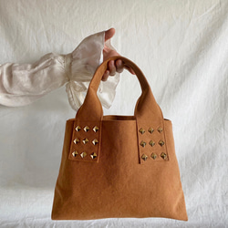 canvas tote bag (camel) 1枚目の画像