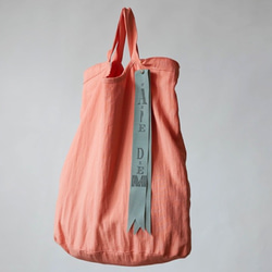 pastel color tote bag(apricot) 1枚目の画像