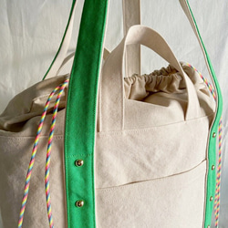 canvas 2way tote bag (green) 9枚目の画像