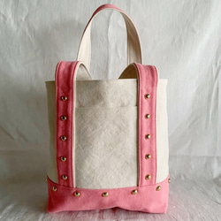 canvas tote bag medium (pink) 2枚目の画像