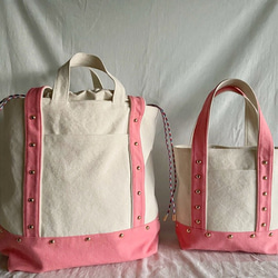 canvas tote bag medium (pink) 6枚目の画像