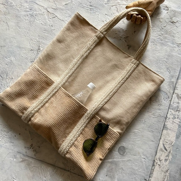 cotton hemp corduroy bag 9枚目の画像