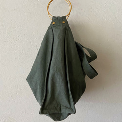 fanage cotton 2way bag (khaki) 4枚目の画像