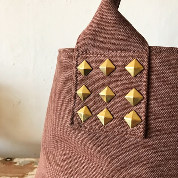 canvas tote bag mini (brown) 4枚目の画像