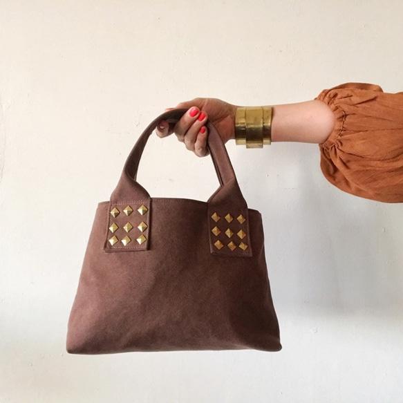 canvas tote bag mini (brown) 7枚目の画像