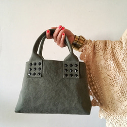 canvas tote bag mini (khaki) 3枚目の画像