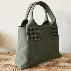 canvas tote bag mini (khaki) 6枚目の画像