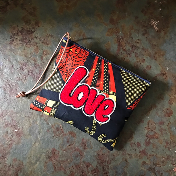 african fabric porch (Love) 3枚目の画像