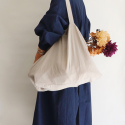 cotton linen bag (ecru) 5枚目の画像