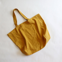 cotton linen bag (mustard) 4枚目の画像