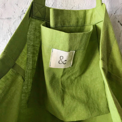 cotton linen bag (pistachio) 4枚目の画像