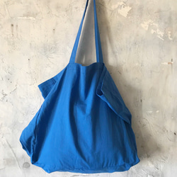 cotton linen bag (royal blue) 4枚目の画像