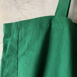 cotton linen bag (green) 5枚目の画像