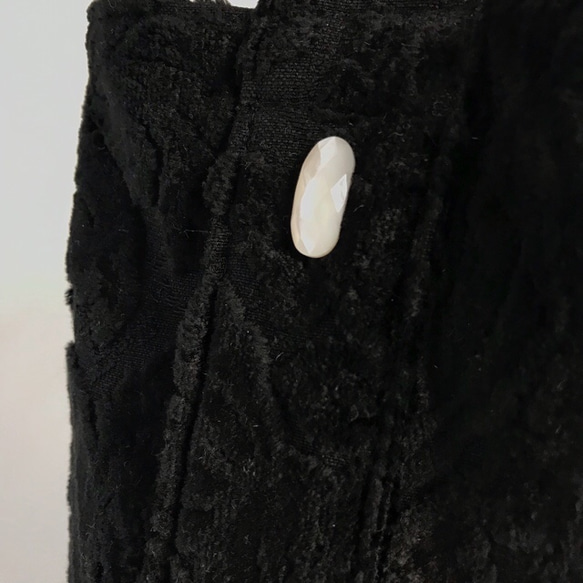 damask tote bag (black) 7枚目の画像