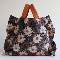 flower frill bag (navy) 1枚目の画像