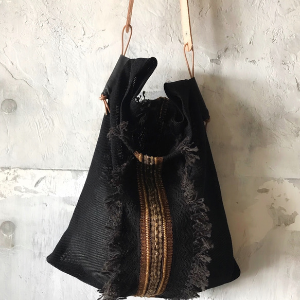lace shoulder bag (black) 3枚目の画像