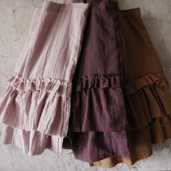 gauze frill bag (plum) 7枚目の画像