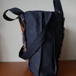 french ribbon 2way tote bag (navy) 6枚目の画像