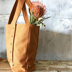 canvas tote bag medium (camel) 3枚目の画像