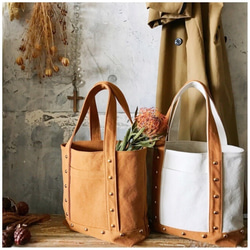 canvas tote bag medium (camel) 7枚目の画像