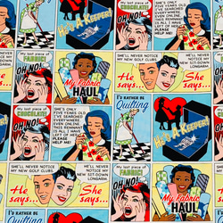 アメリカンコミック ブラックジョーク アメリカ直輸入コットン100%生地