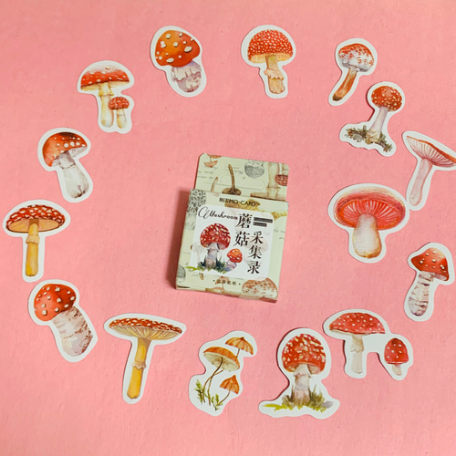 毒キノコ図鑑☆ステッカーセット シール Sunny Place 通販 8327140