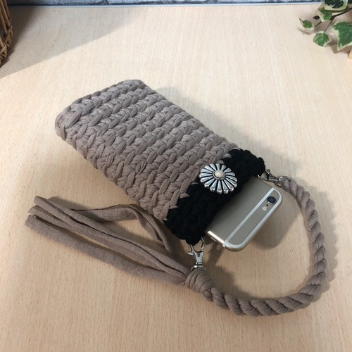 サングラス、メガネケース♡スマホケース♡ズパゲッティ ポシェット 