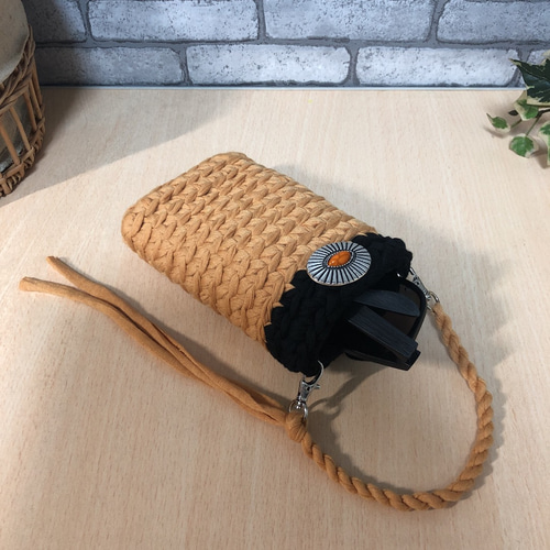 サングラス、メガネケース♡スマホケース♡ズパゲッティ ポシェット  