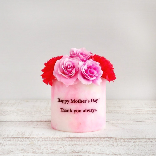 母の日ギフト】2wayメッセージアロマキャンドル with カーネーション