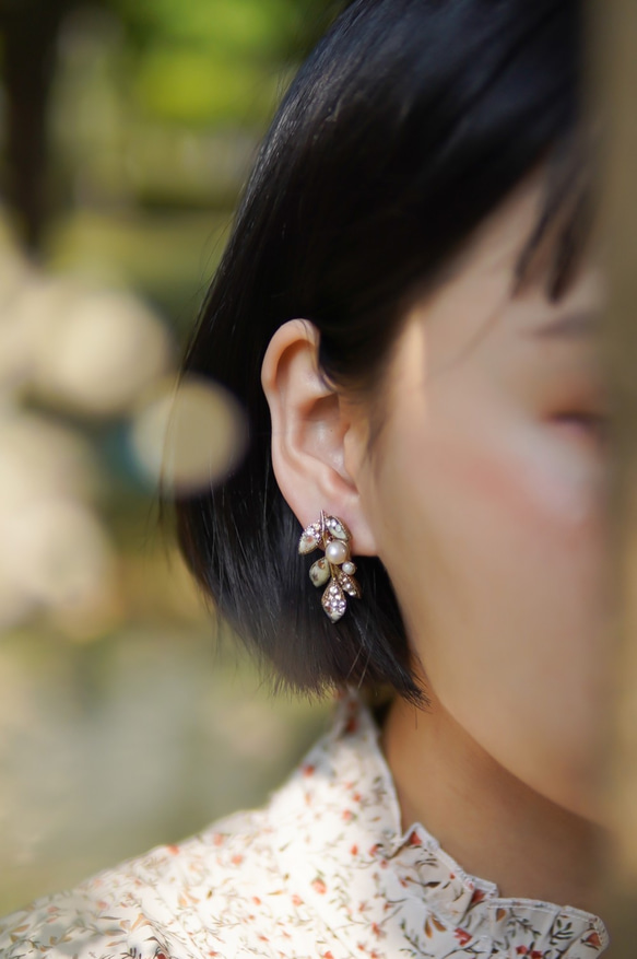 繁盛 earring ~(可改夾式） 第3張的照片