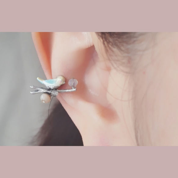 Emily古銀處理clip earring ~可當耳骨夾 第3張的照片