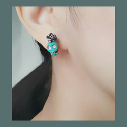 Gothic style不對稱立體 earring~可訂製夾式耳環 第2張的照片