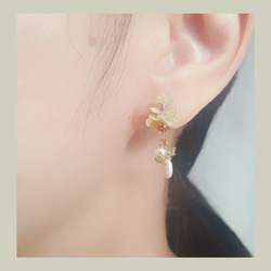 丹桂多變化立體earring~可訂製夾式耳環 第1張的照片