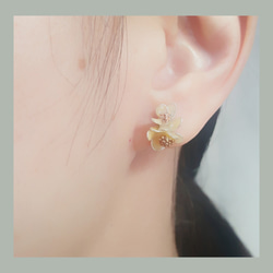 丹桂多變化立體earring~可訂製夾式耳環 第5張的照片