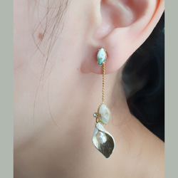 海芋 clip earring ~可訂製針式耳環 第4張的照片