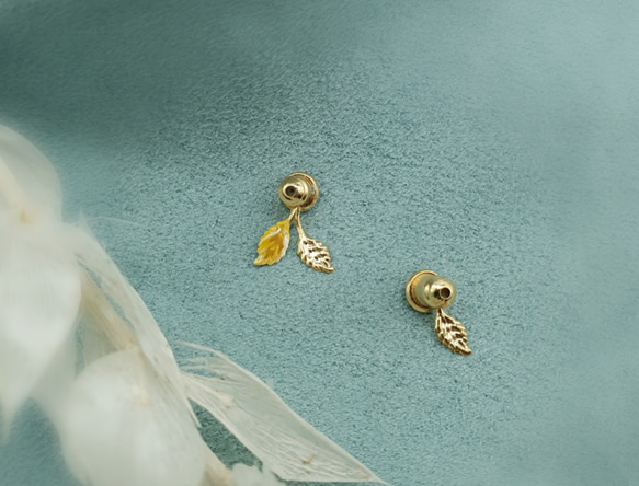 一朵永恆 藍色的花earring~可改製夾式耳環 第4張的照片