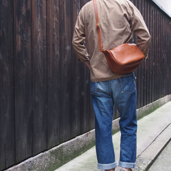 fastener shoulder bag (navy) - ファスナーショルダーバッグ（ネイビー） 6枚目の画像