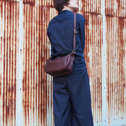 flap shoulder bag cacao - フラップショルダーバッグ（カカオ） 4枚目の画像